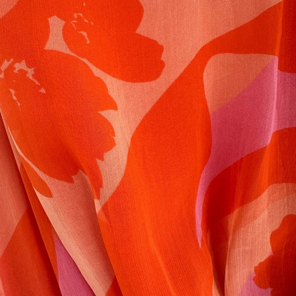 Ramy Brook pink and orange V-Neck dress size XS - Picture 3 of 4
